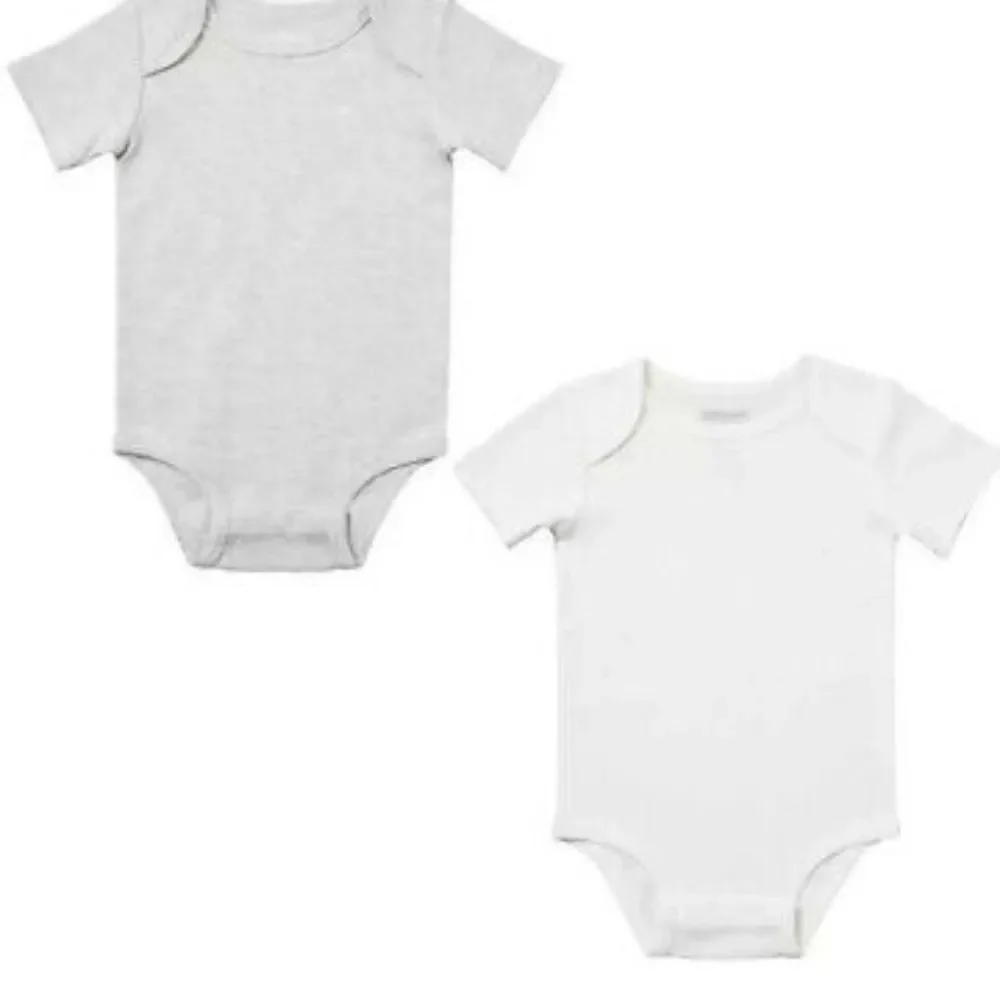 Kirkland Signature Infant Baby 6-pack Organic Cotton Bodysuit Onsies